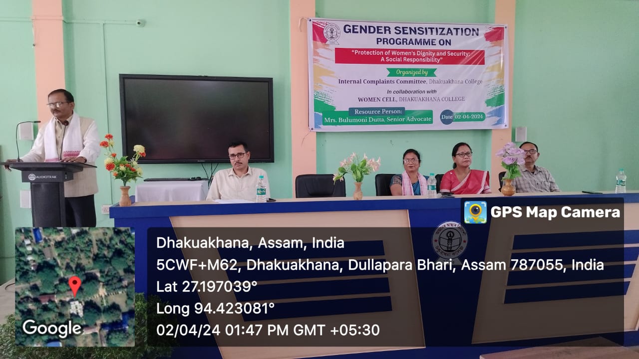 Gender Sensitization Programme organized by ICC & Women Cell
