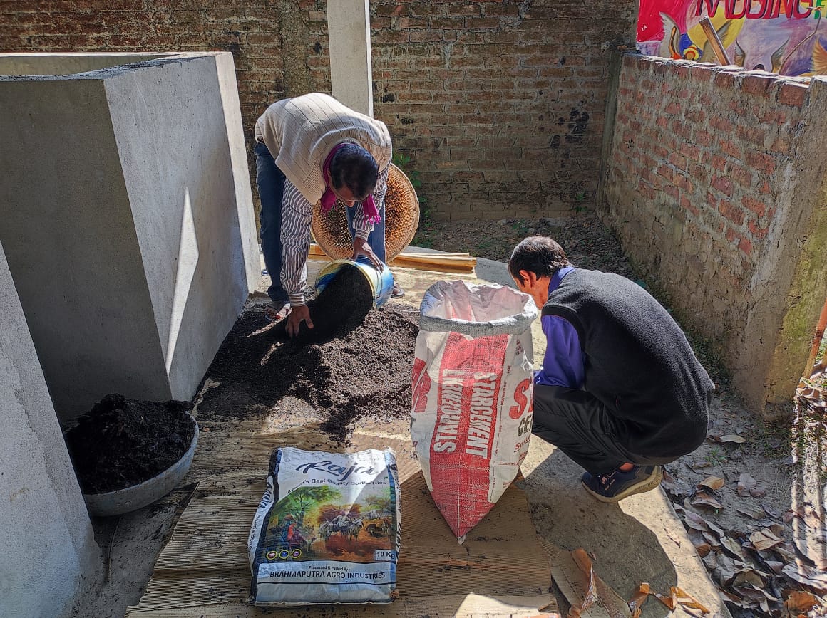 Harvesting of Vermicompost