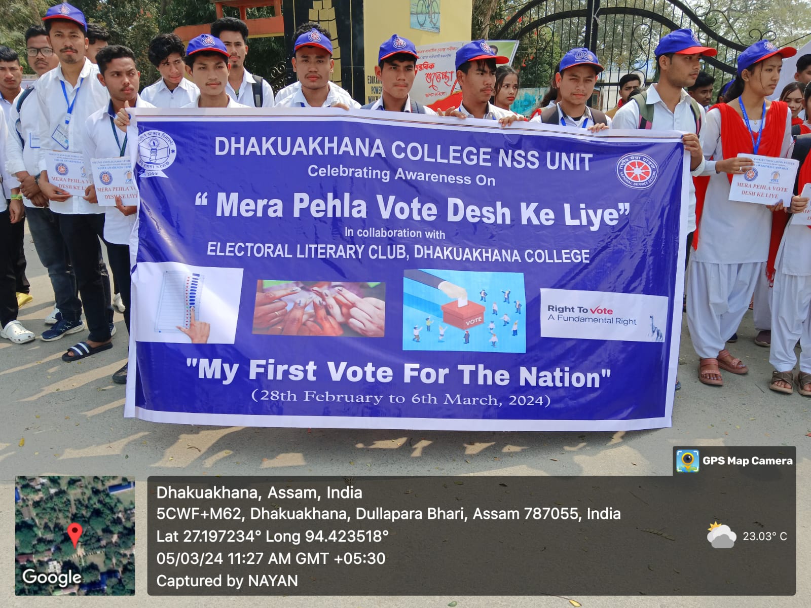 Voter Awareness Campaign - Mera Pehla vote desh ke liye