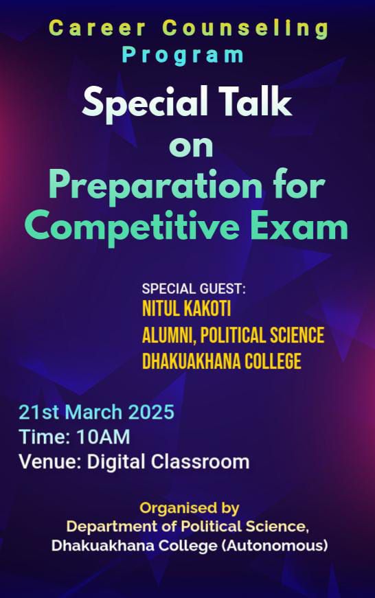 Special Talk on Preparation of Competitive Examination
