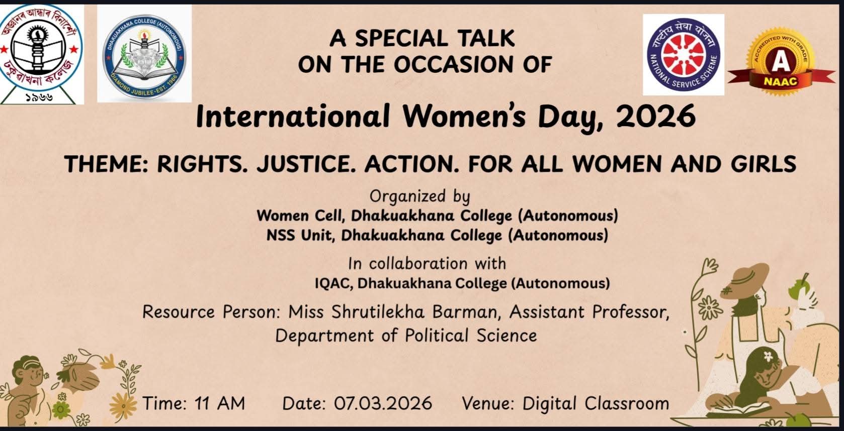 Observation of International Womens Day 2026