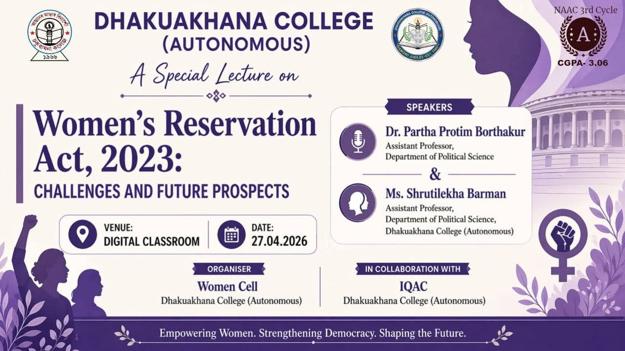A Special Lecture on Women Reservation Act 2023