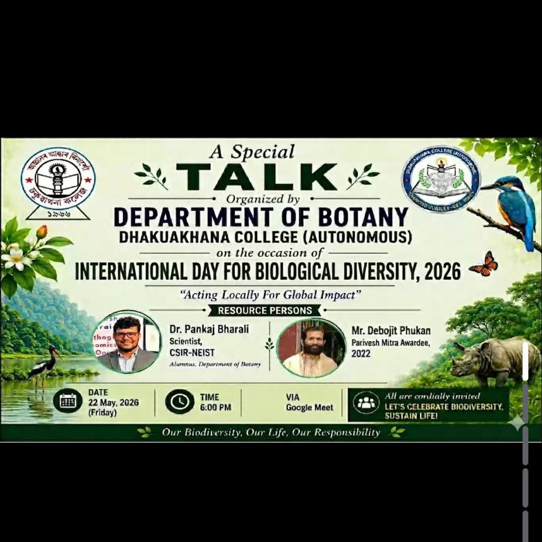 A Special Talk on the Occasion of International Day for Biological Diversity